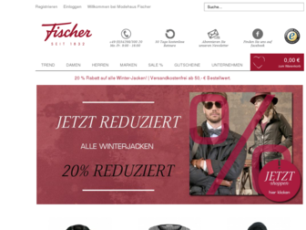 shop-fischer1832.de website preview