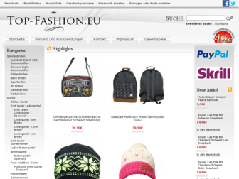 top-fashion.eu website preview