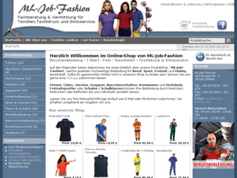 ml-job-fashion.de website preview