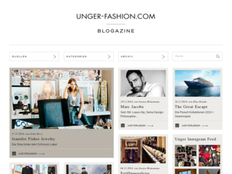 blogazine.unger-fashion.com website preview