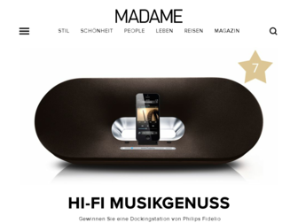 madame.de website preview