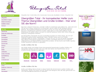 uebergroessen-total.de website preview