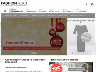 fashionart-duesseldorf.de website preview