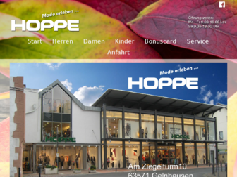 cms.modehaus-hoppe.de website preview