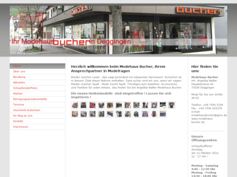 modehaus-bucher.de website preview