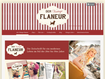 vintage-flaneur.de website preview