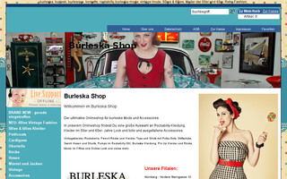 burleska-shop.de website preview
