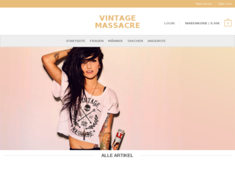 vintage-massacre.de website preview