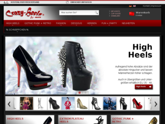 crazy-heels.de website preview