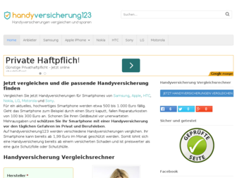 handyversicherung123.de website preview