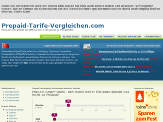 prepaid-tarife-vergleichen.com website preview