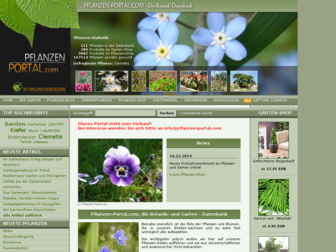 pflanzen-portal.com website preview