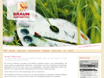 braun-gartenform.de website preview