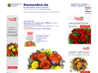 blumenbox.de website preview