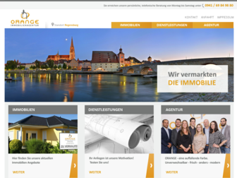 orange-immobilien-regensburg.de website preview