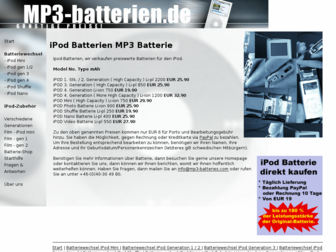 mp3-batterien.de website preview