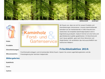kaminholz-gartenservice.de website preview