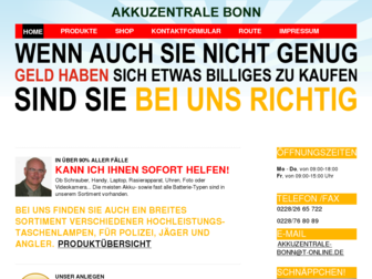 akkuzentrale-bonn.de website preview