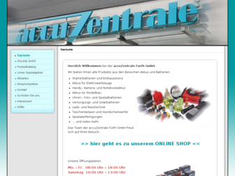accuzentrale-fuerth.de website preview