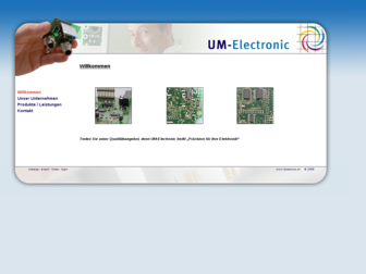 um-electronic.de website preview