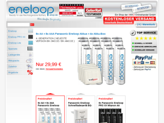 eneloop-shop.de website preview