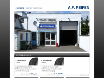 af-reifen.com website preview
