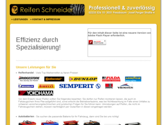 reifen-schneider.com website preview