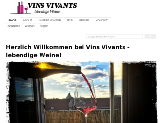 vins-vivants.de website preview