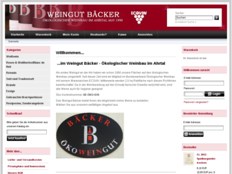 weingutbaecker.de website preview