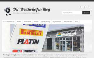 blog.welchereifen.de website preview