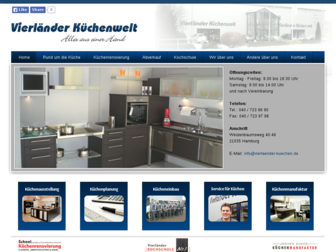 vierlaender-kuechen.de website preview