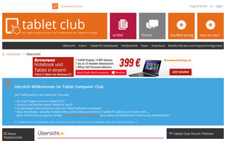 tabletclub.de website preview