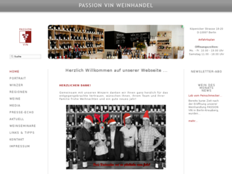 passion-vin.de website preview