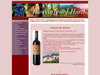 biowein-pur.de website preview