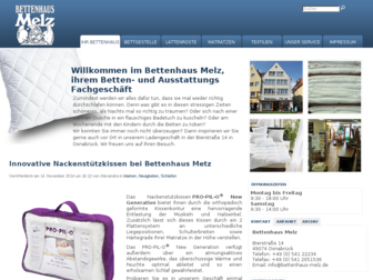 bettenhaus-melz.de website preview