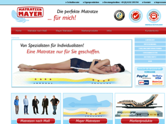 mayer-matratzen.de website preview
