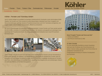 koehler-fensterbau.de website preview