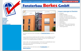 fensterbau-berkes.de website preview