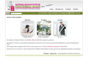 koenigshofener-fensterbau.de website preview