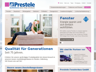 prestele.de website preview