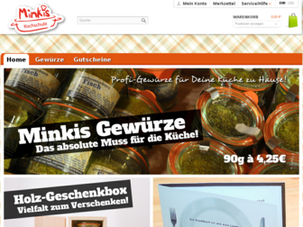 minkis-shop.de website preview