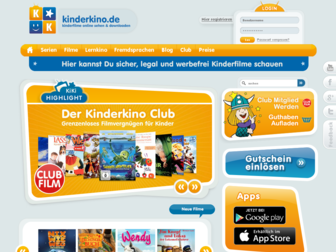 kinderkino.de website preview