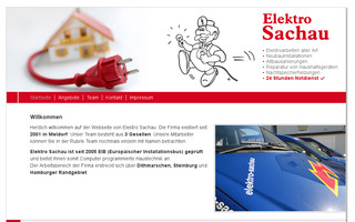 elektro-sachau.de website preview