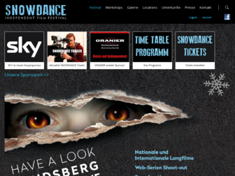 snowdance-filmfestival.de website preview