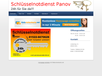 schluessel-panov.de.rs website preview