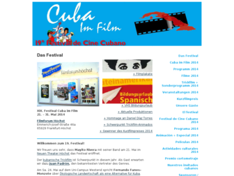 cubafilm.de website preview