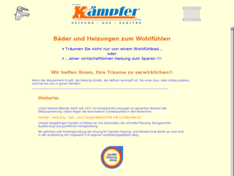 kaempfergmbh.de website preview