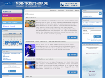 mdr-ticketshop.de website preview