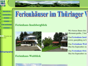 ferienhaus-thueringer-wald.homepage.t-online.de website preview