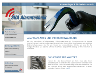 sha-alarm.de website preview